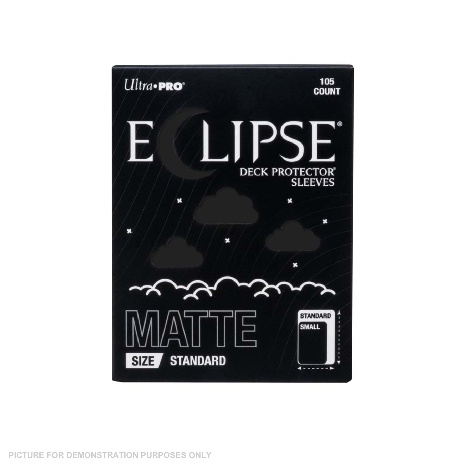 Ultra Pro - ECLIPSE Matte Standard DECK PROTECTOR Sleeves: Jet Black - 105ct